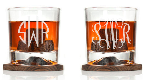 Personalized Glacier Bottom Whiskey Glasses The Perfect Gift for Whiskey Lovers