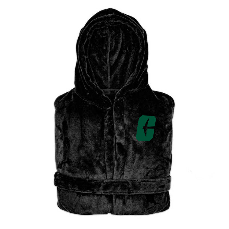 Charlotte 49ers - Hooded Bathrobe Unisex Plush Lounge Robe