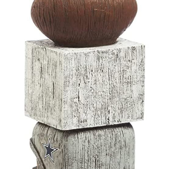 Dallas Cowboys Retro Tiki Totem Garden Statue - Vintage NFL Mascot Outdoor Decor & Man Cave Figurine