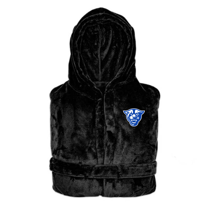 Georgia State Athletics - Hooded Bathrobe Unisex Plush Lounge Robe