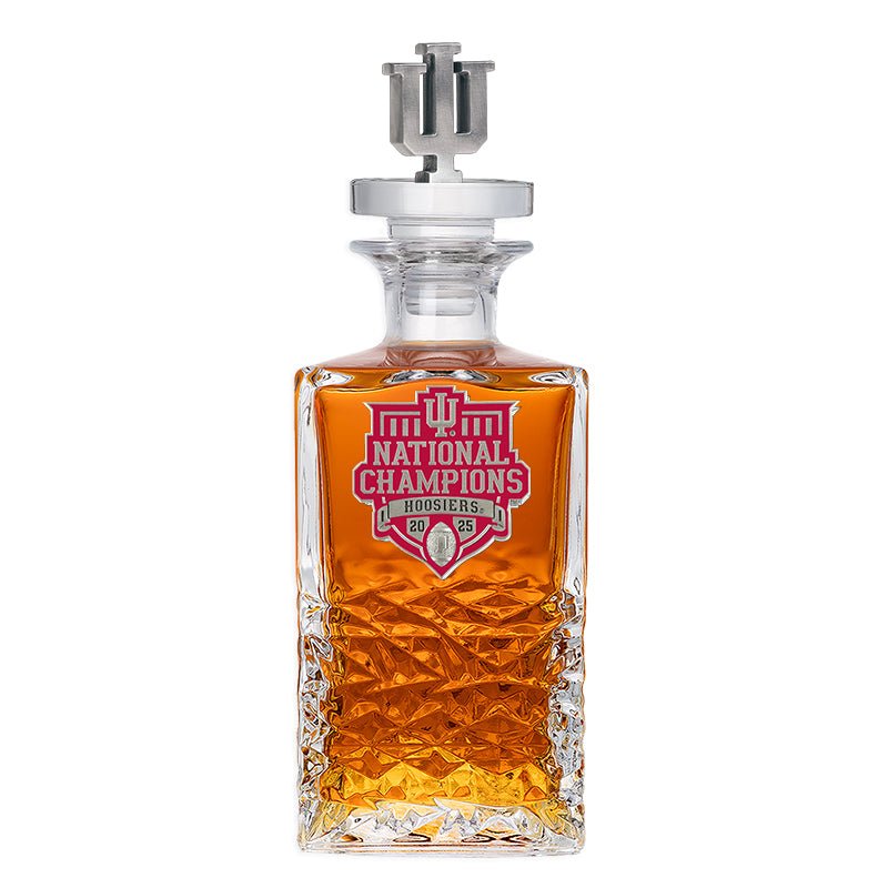 2025-26 Indiana National Champ Heritage Decanter with 3D Top