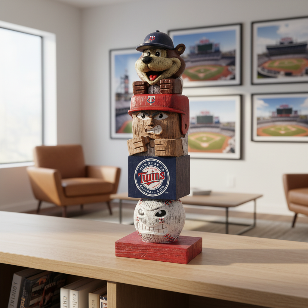 Minnesota Twins MLB Tiki Totem Garden Statue