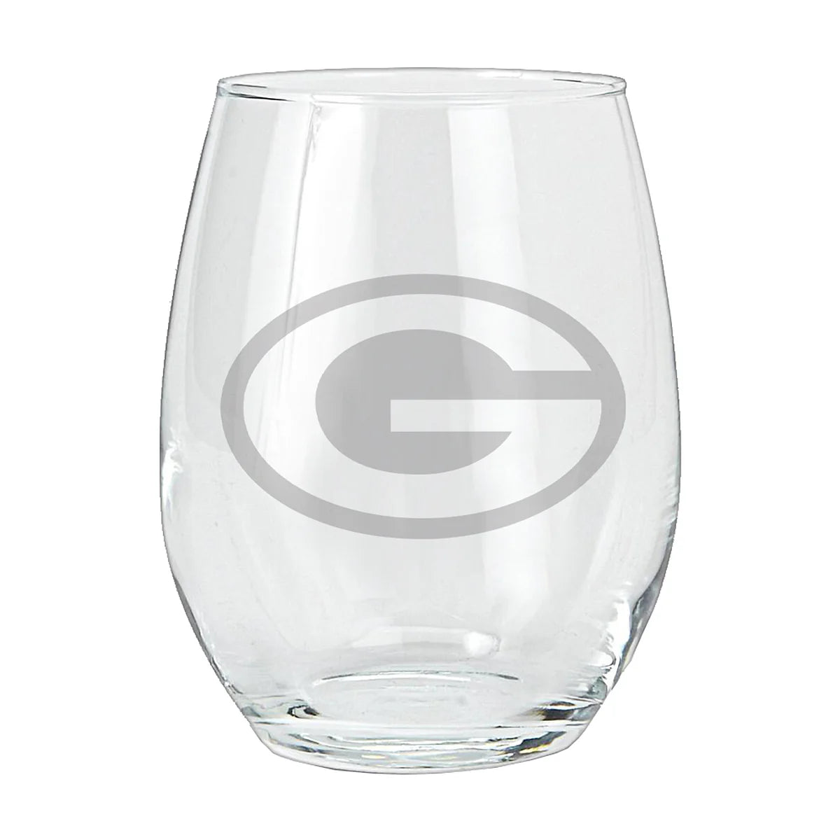 Green Bay Packers 15oz Etched Stemless Tumbler - NFL Official Merchandise