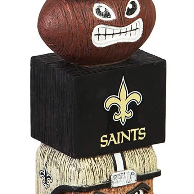 New Orleans Saints Tiki Totem Garden Statue - NFL Mascot Outdoor Yard Decor & Man Cave Figurine