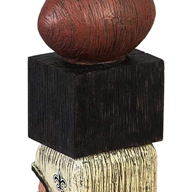 New Orleans Saints Tiki Totem Garden Statue - NFL Mascot Outdoor Yard Decor & Man Cave Figurine