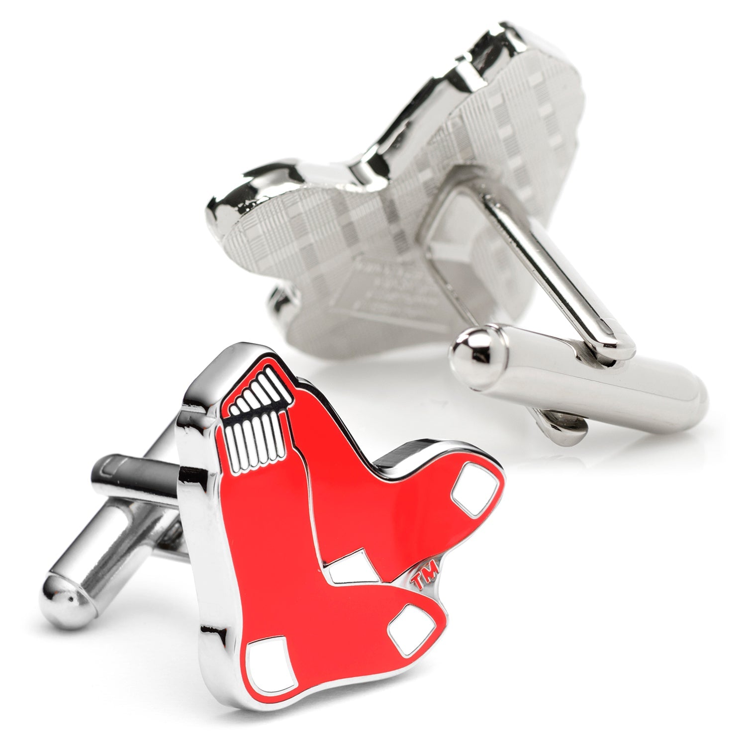 MLB Boston Red Sox Cufflinks and Tie Bar Gift Set | Officially Licensed Baseball Accessories