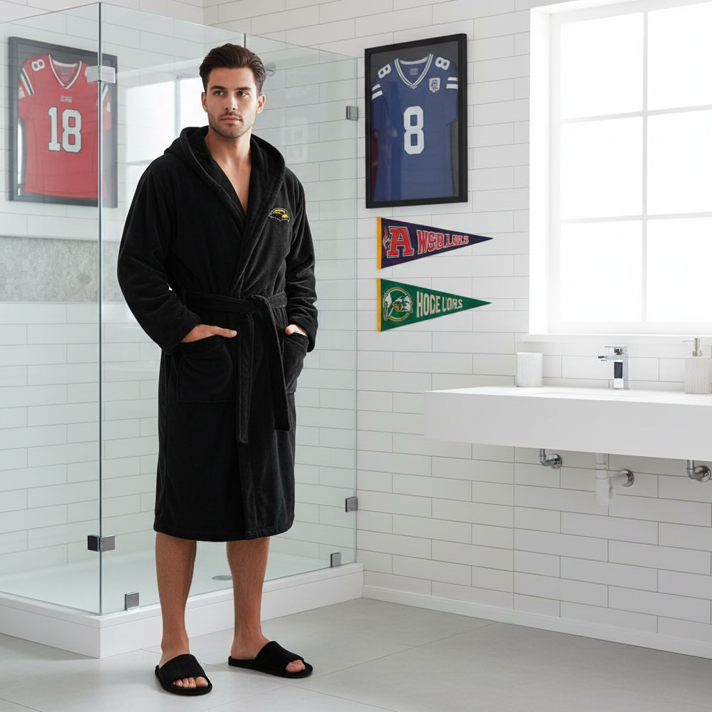 Southern Miss Athletics - Hooded Bathrobe Unisex Plush Lounge Robe