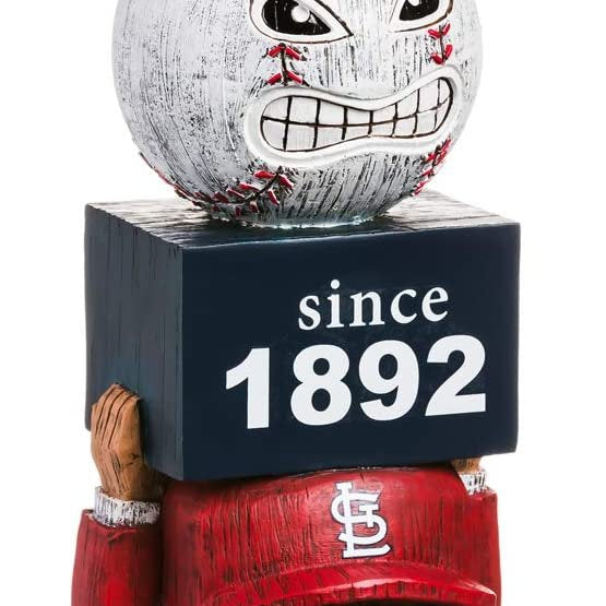 St. Louis Cardinals Tiki Totem Garden Statue - Vintage MLB Mascot Outdoor Decor & Man Cave Figurine