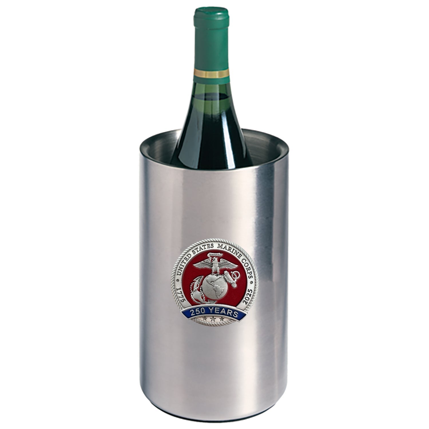 USMC 250th Anniversary Commemorative Double-Wall Wine Chiller