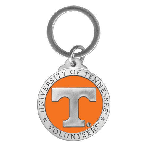 Keychain with University of Tennessee Volunteers logo on an orange background