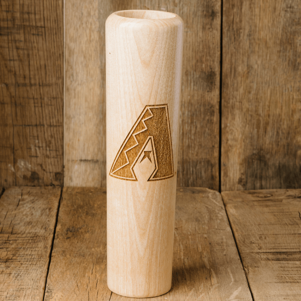 Arizona Diamondbacks "A" Logo Baseball Bat Mug - Handcrafted 12oz Wooden Dugout Mug