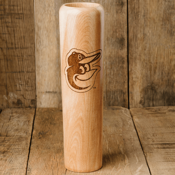 Baltimore Orioles Official MLB Baseball Bat Mug - Handcrafted 12oz Wooden Dugout Mug