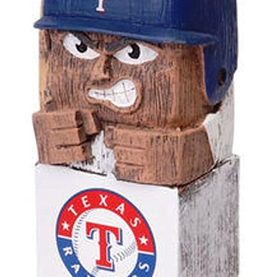 Texas Rangers Tiki Totem Garden Statue - MLB Mascot Outdoor Yard Decor & Man Cave Figurine