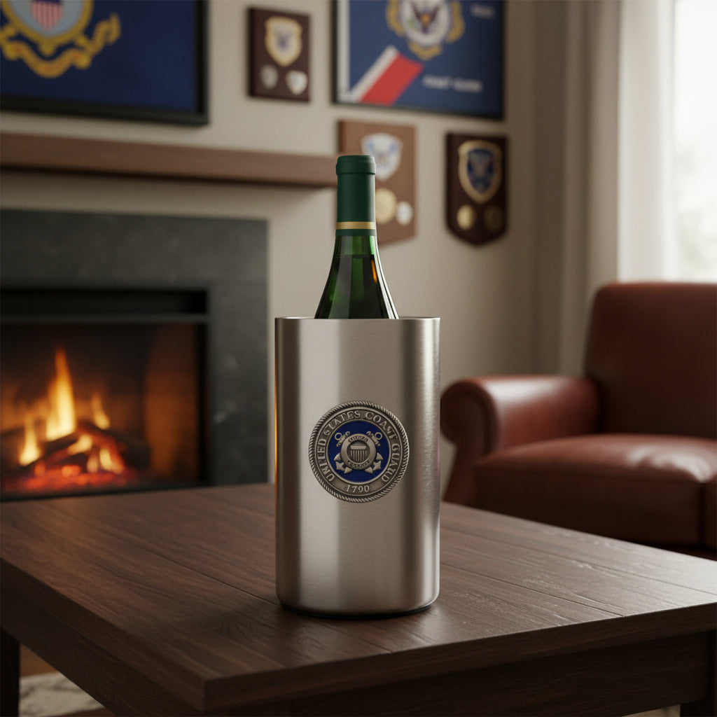 U.S. Coast Guard Heritage Double-Wall Insulated Wine Chiller