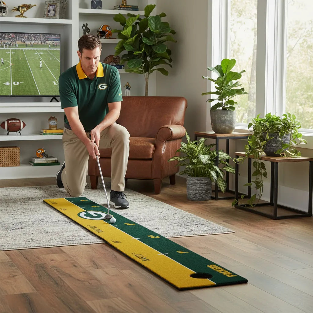 Green Bay Packers Premium Putting Mat - Officially Licensed Golf Pract ...