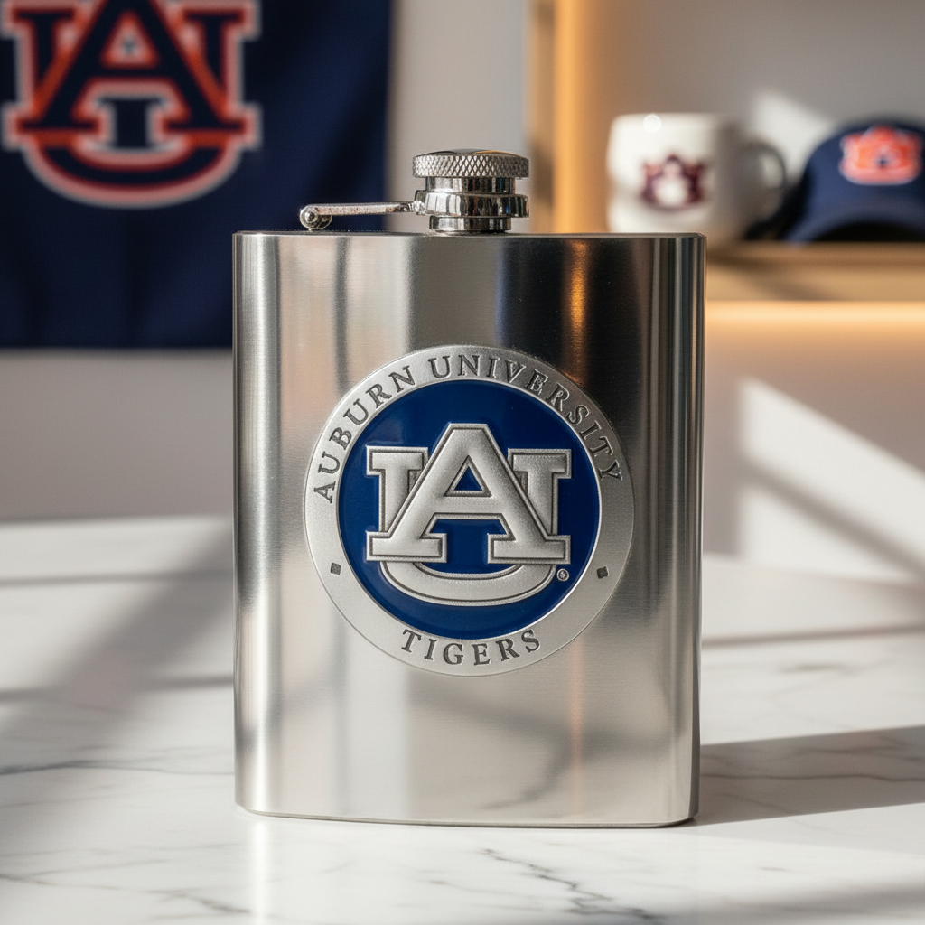 Auburn University Stainless Steel Flask – 8 oz