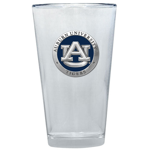 Clear glass with Auburn University logo on a white background