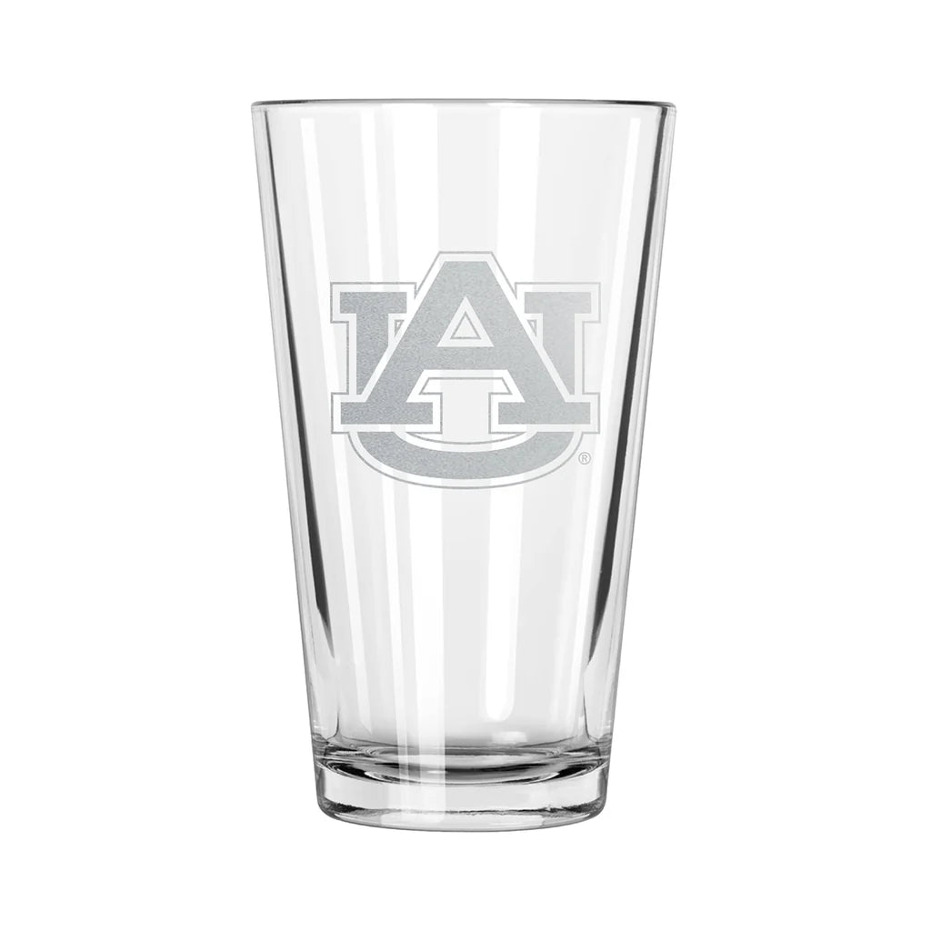 Auburn Tigers Etch Pint Glass