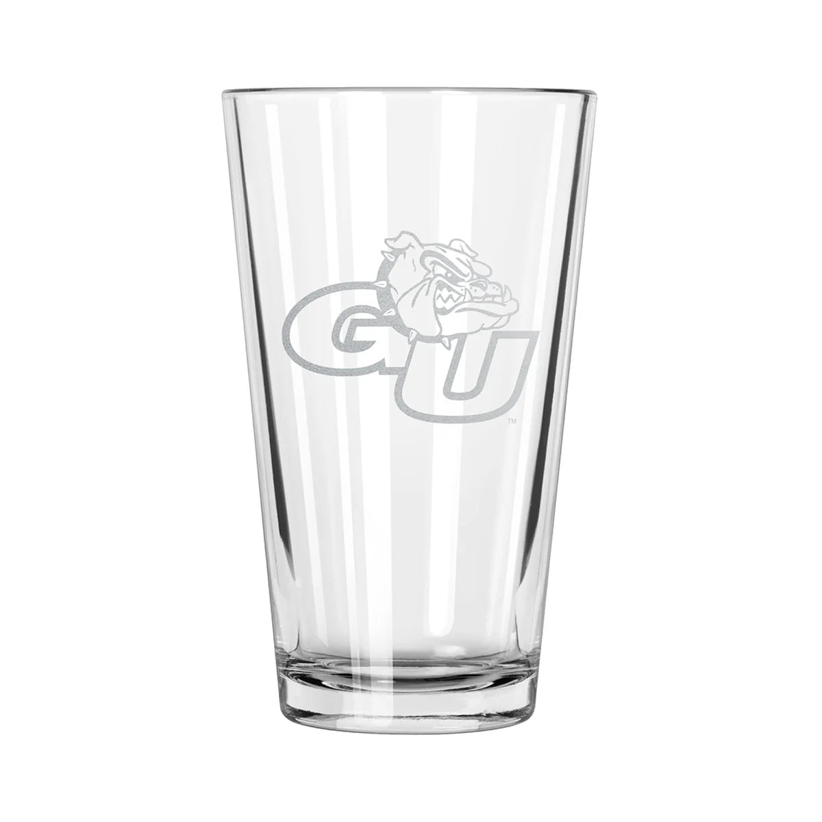 Gonzaga University Bulldogs Etch Pint Glass - Official NCAA Merchandise