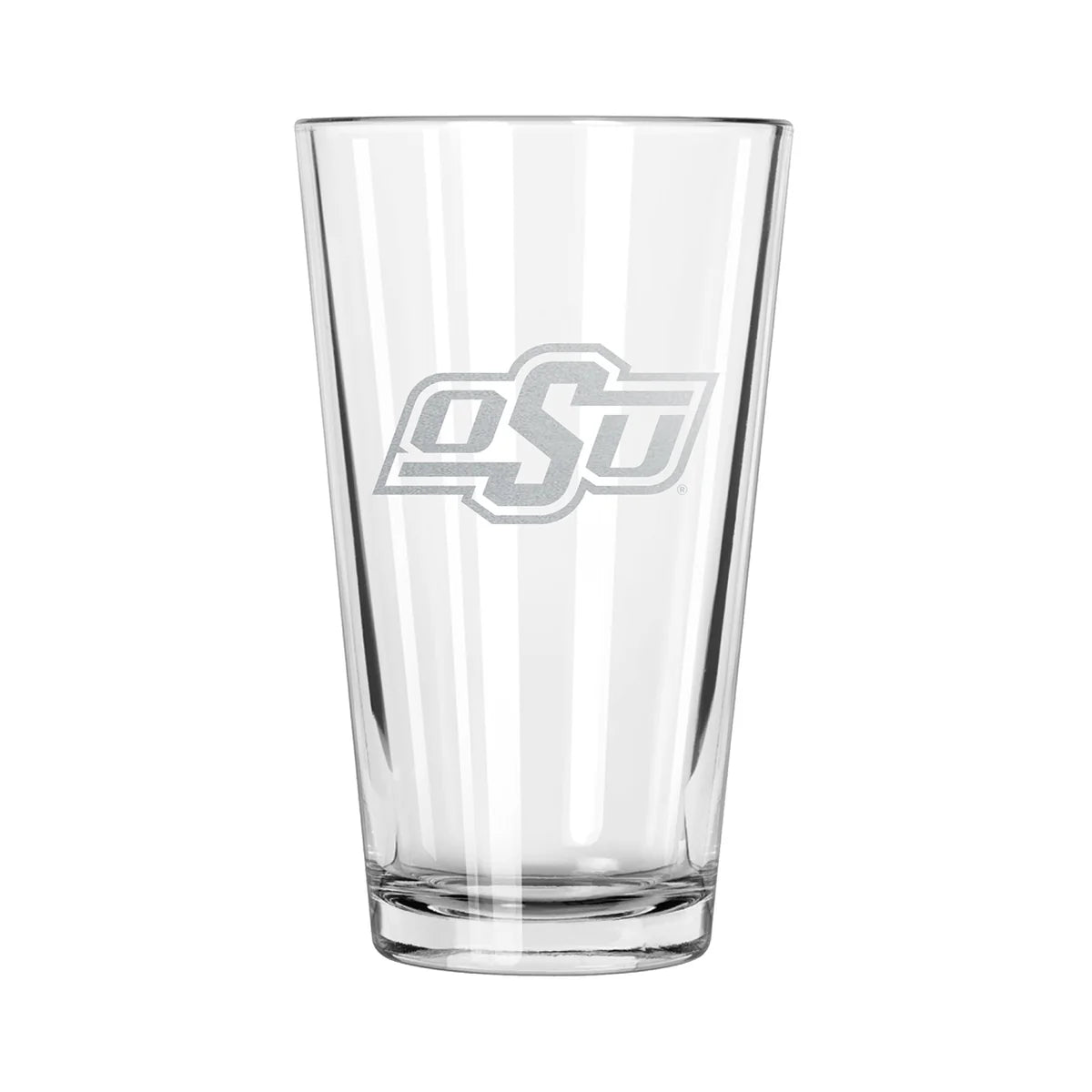 Oklahoma State Cowboys Etch Pint Glass - Official NCAA Merchandise