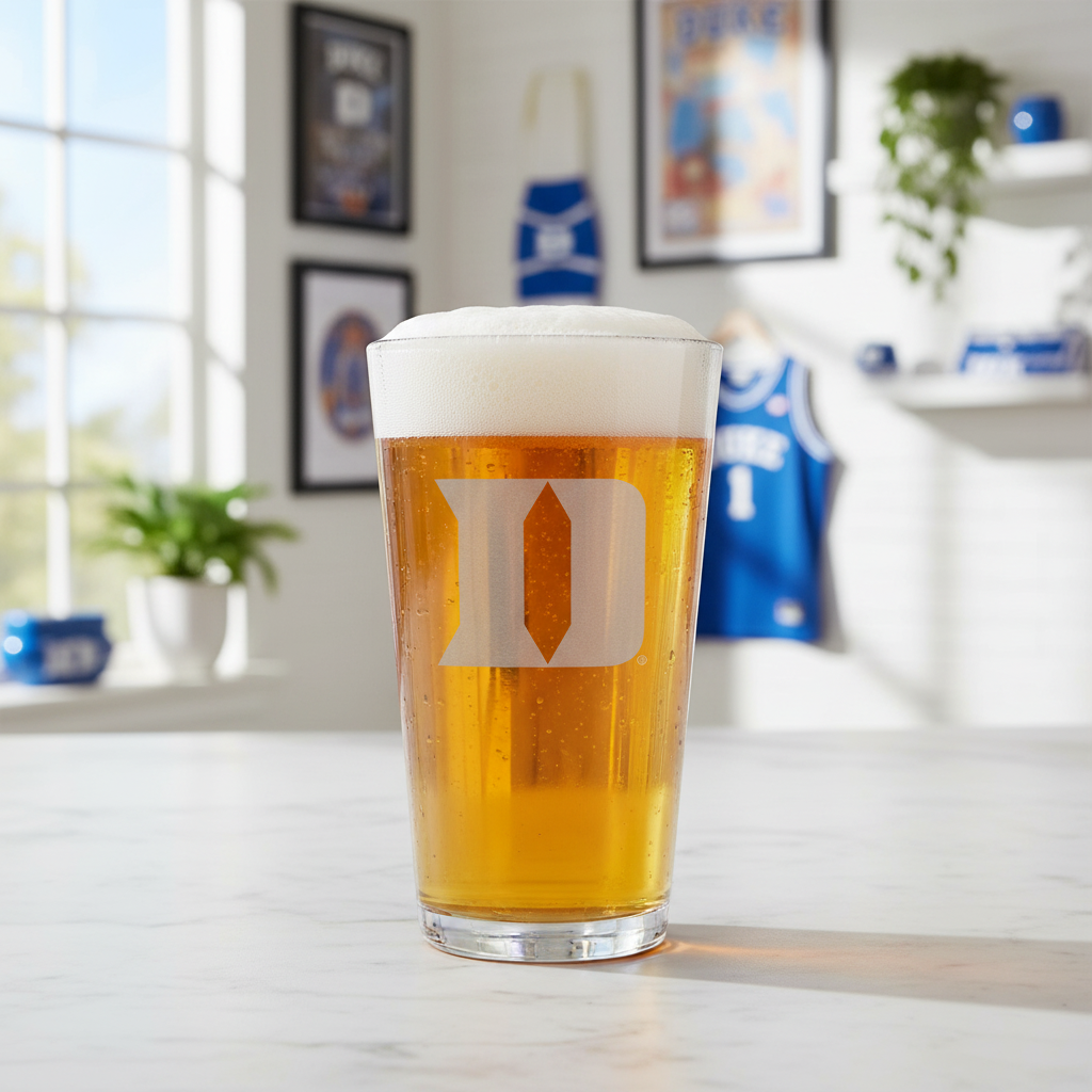 Duke Blue Devils Etch Pint Glass - Official NCAA Merchandise – MB ...
