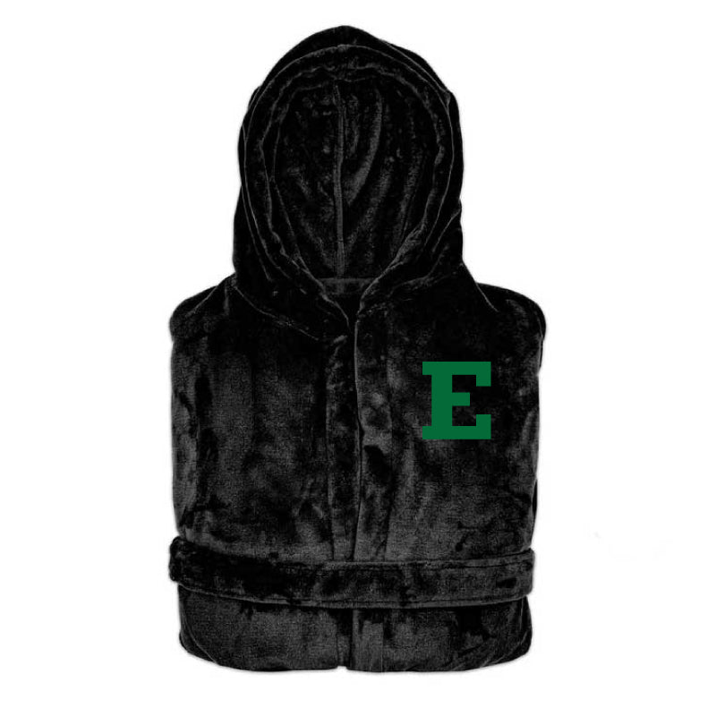 Eastern Michigan Eagles - Hooded Bathrobe Unisex Plush Lounge Robe