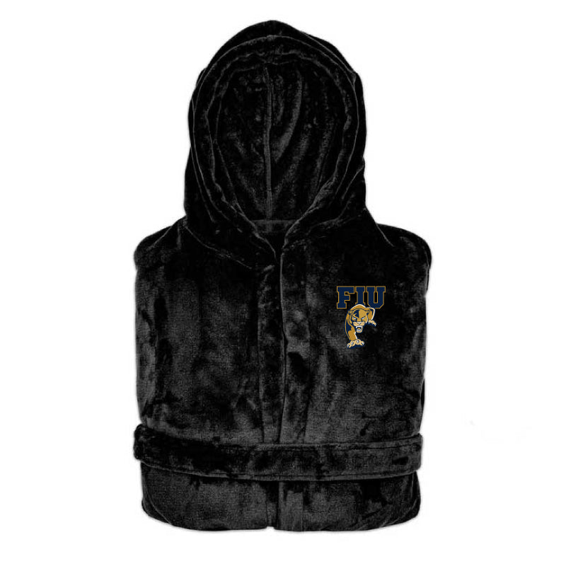 FIU Panthers - Hooded Bathrobe Unisex Plush Lounge Robe