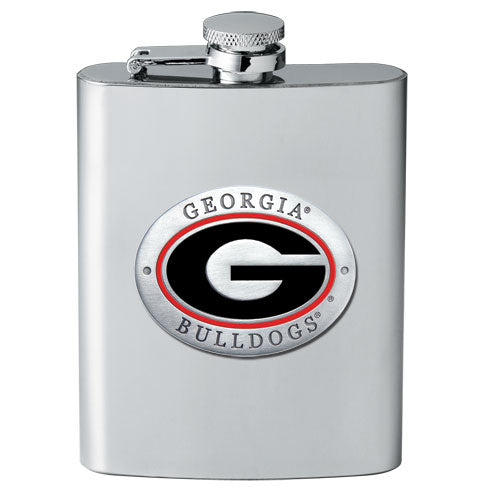 University of Georgia Stainless Steel Flask – 8 oz