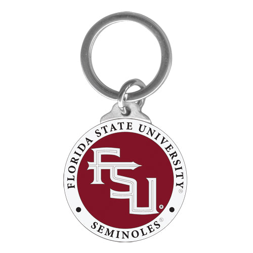 Florida State University keychain with logo on a white background