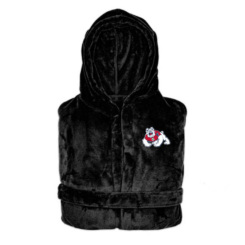 Fresno State Bulldogs - Hooded Bathrobe Unisex Plush Lounge Robe