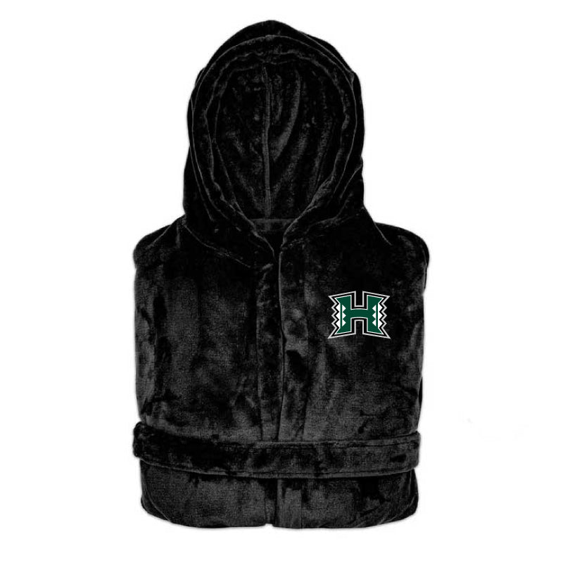 Hawaii Rainbow Warriors - Hooded Bathrobe Unisex Plush Lounge Robe
