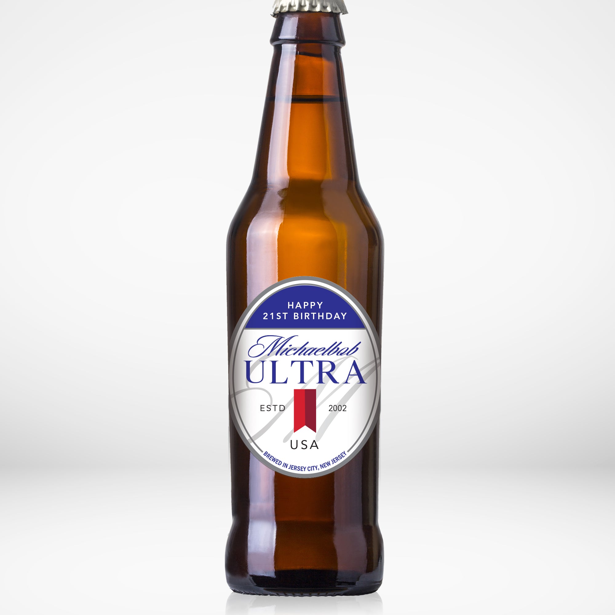 Personalized Michelob Ultra Inspired Beer Labels