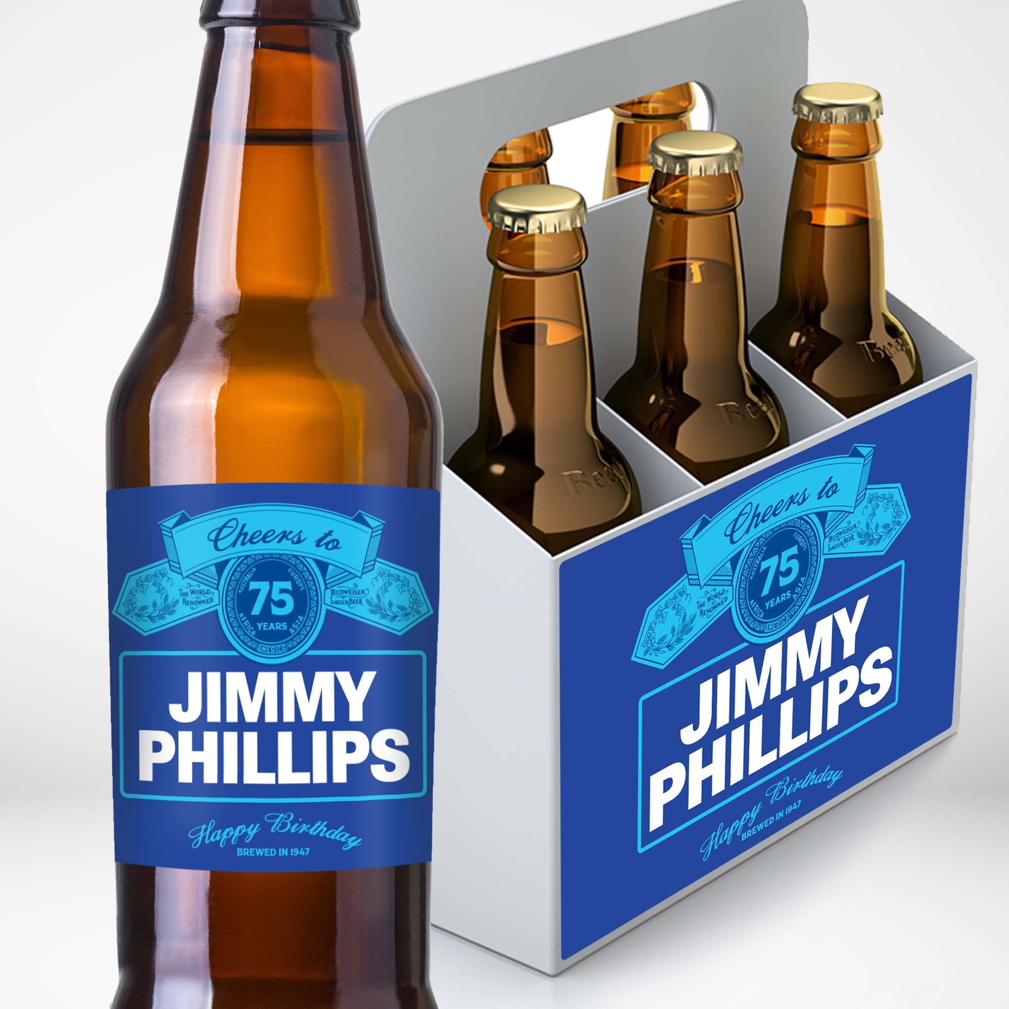 Personalized Bud Light Inspired Beer Labels
