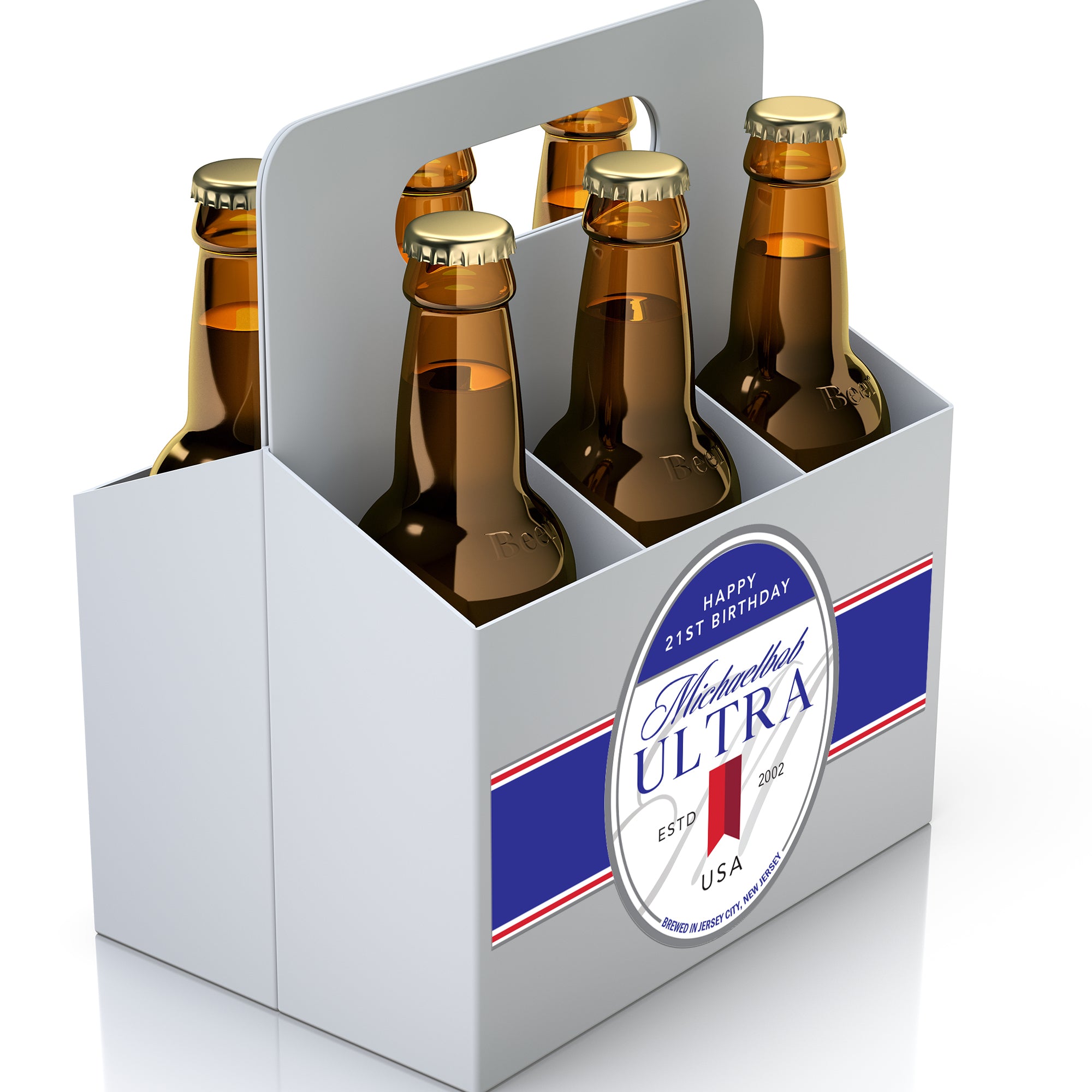 Personalized Michelob Ultra Inspired Beer Labels