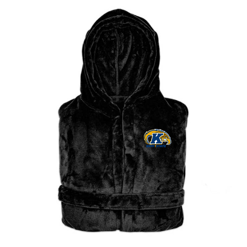 Kent State Athletic - Hooded Bathrobe Unisex Plush Lounge Robe