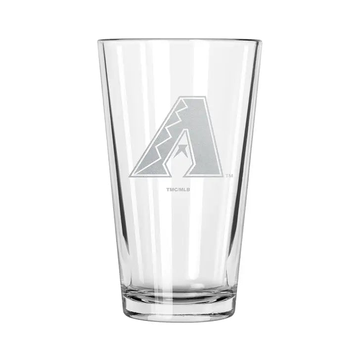 Arizona Diamondbacks Etch Pint Glass - Official MLB Merchandise