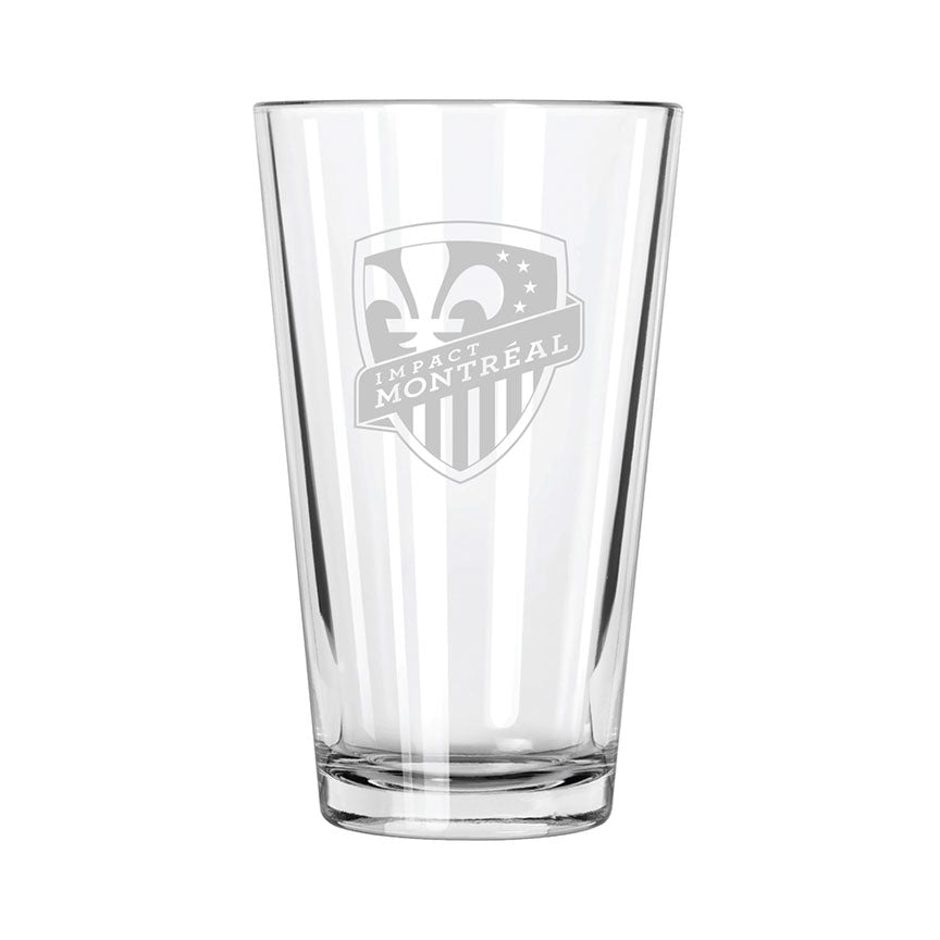 CF Montréal Impact Etch Pint Glass - Official MLS Merchandise