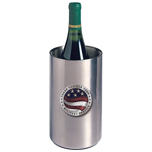 Military Service Appreciation Double-Wall Insulated Wine Chiller