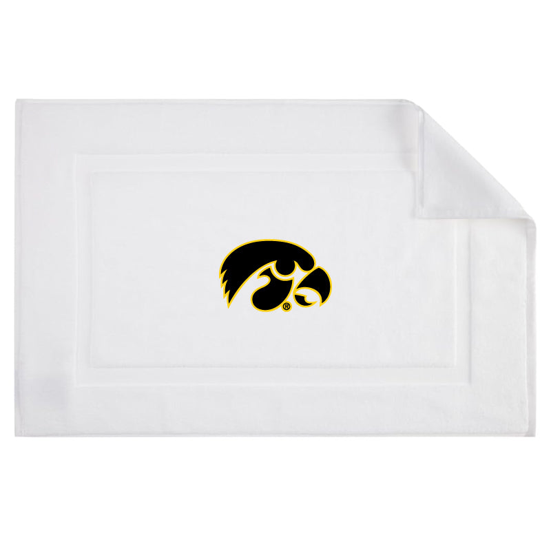 Iowa Hawkeyes - 100% Organic White Cotton Bathmat