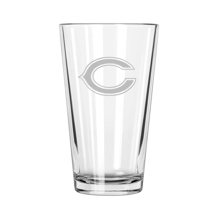Chicago Bears Etch Pint Glass - Official NFL Merchandise