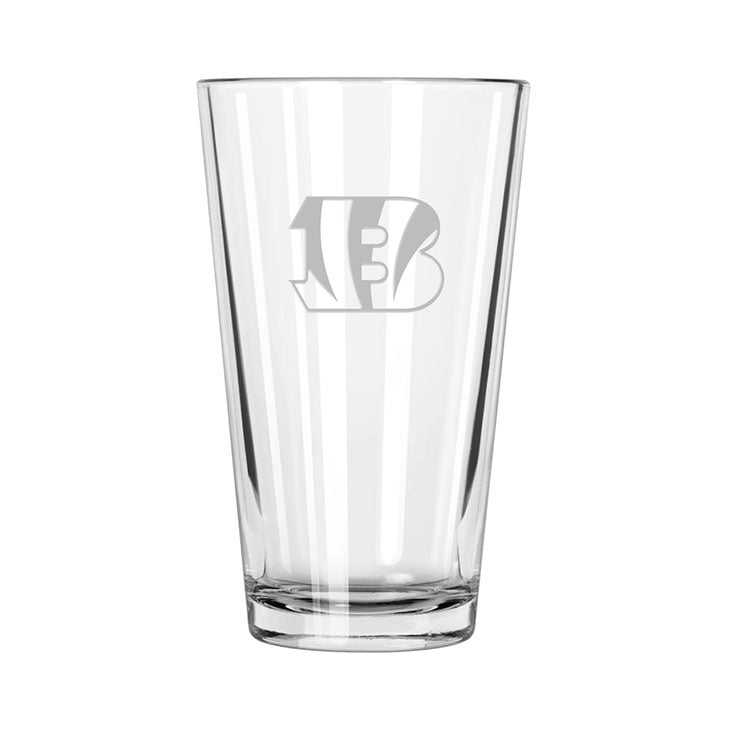Cincinnati Bengals Etch Pint Glass - Official NFL Merchandise