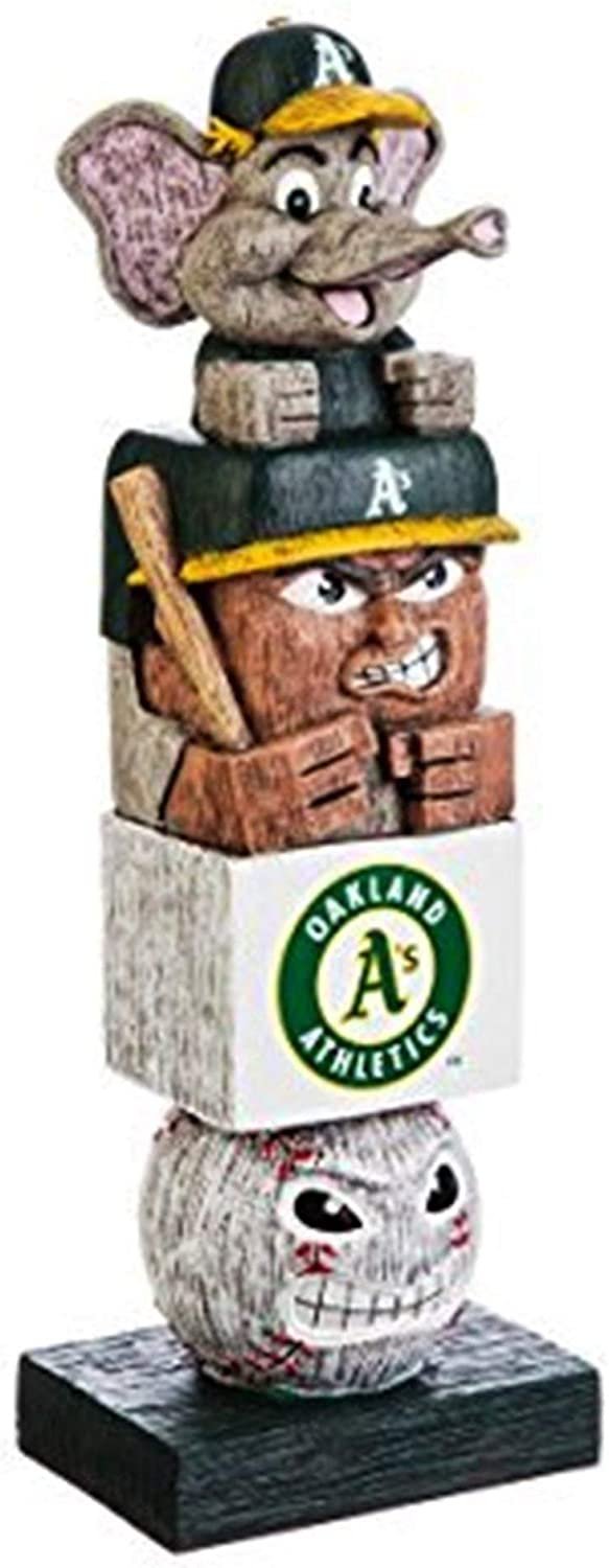 Oakland Athletics Tiki Totem Garden Statue - MLB Mascot Outdoor Yard Decor & Man Cave Figurine