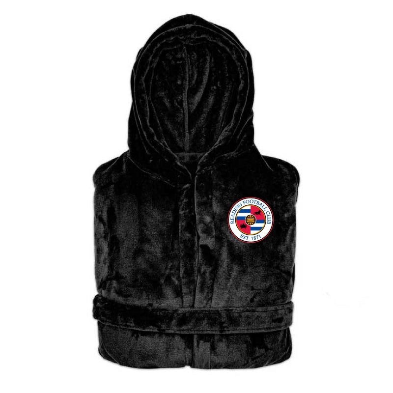 Reading FC - Hooded Bathrobe Unisex Plush Lounge Robe