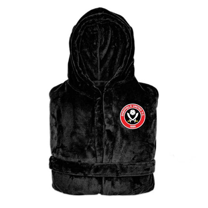 Sheffield United FC - Hooded Bathrobe Unisex Plush Lounge Robe