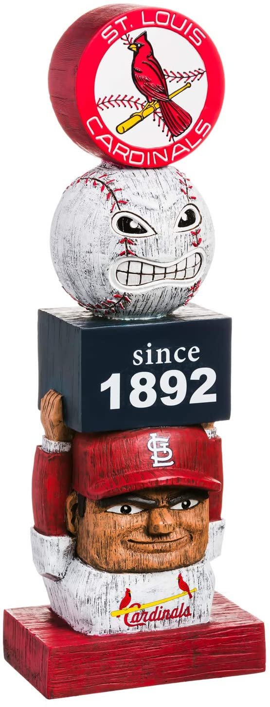 St. Louis Cardinals Tiki Totem Garden Statue - Vintage MLB Mascot Outdoor Decor & Man Cave Figurine