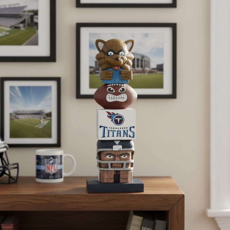 Tennessee Titans Tiki Totem Garden Statue - NFL Resin Outdoor Yard Decor & Man Cave Figurine