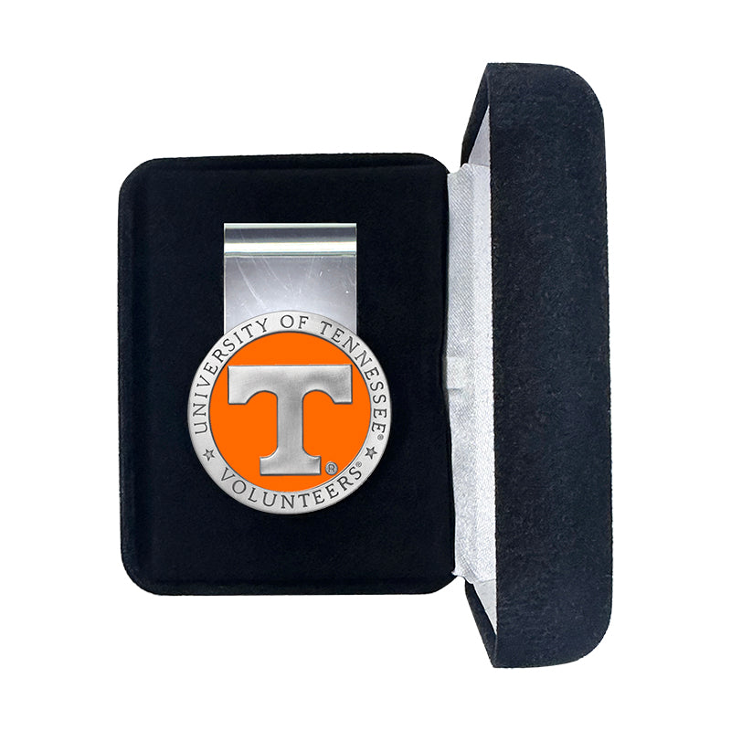 University of Tennessee Volunteers money clip in a black box