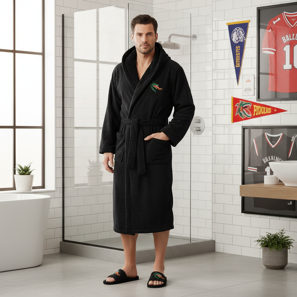 UAB Blazers - Hooded Bathrobe Unisex Plush Lounge Robe