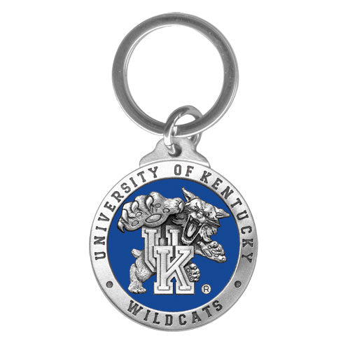 Keychain with University of Kentucky Wildcats logo on a white background