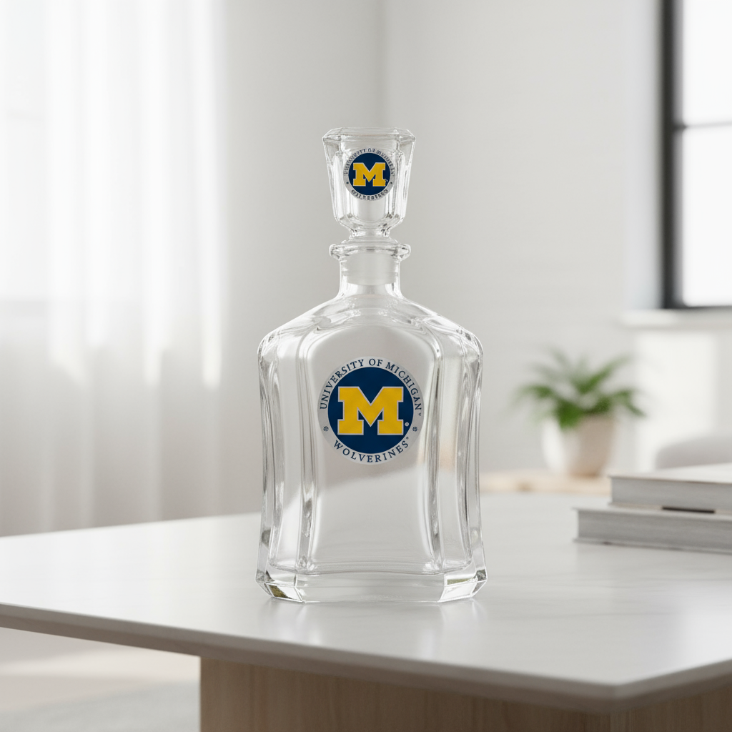 University of Michigan Wolverines decanter